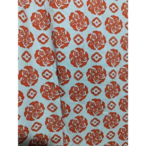 J McLaughlin Women's Light Blue Orange Pattern Front Pockets Tunic Top XS NWT - Picture 5 of 9